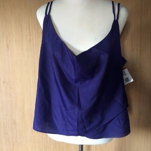 New plus purple tank top blouse mark 2x